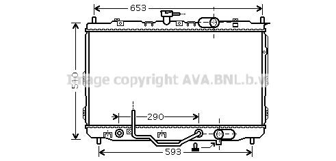 AVA QUALITY COOLING Радиатор, охлаждение двигателя KA2073